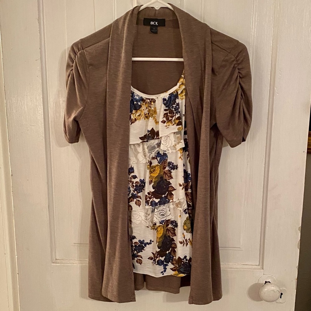 BCX 2-in-1 Top & Cardigan